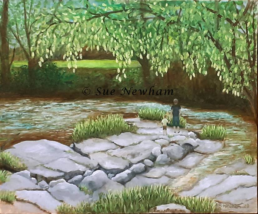 May sunshine over the Severn